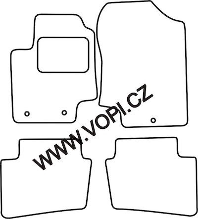 Autokoberce Hyundai i20 03/2011 - 11/2014 Carfit (1849)